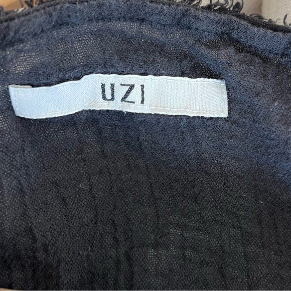 UZI Faded Black Frayed Tank - Picture 5 of 9